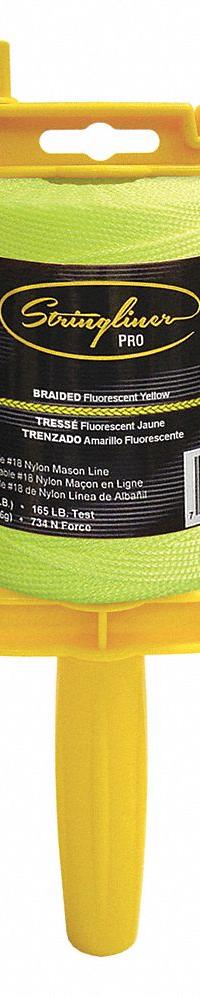 STRINGLINER Mason's Line Reel: Line Type Braided, Material Polyethylene, 500 ft Overall Lg (MPN 25465). Key specifications — attr1008700: Polyethylene; attr1008699: Braided; attr1004994: STRINGLINER; attr1004995: Mason's Line Reel.