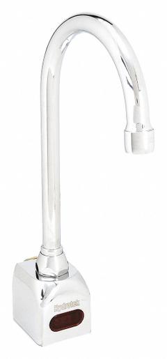 SANI-LAV Sensor Faucet: Electronic Sensor Faucet, Cast Brass, Chrome Finish, Single-Post, Battery (MPN ESB2RL). Key specifications — Brand: SANI-LAV; Includes: Mounting Hardware; Series: Electronic Sensor Faucet.
