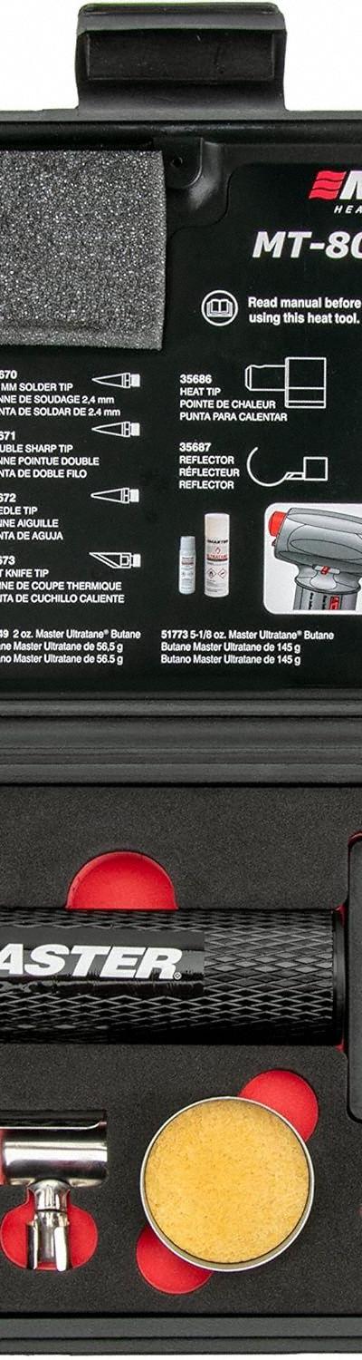MASTER APPLIANCE Butane Microtorch Kit: 60 min Run Time - 3-in-1 Tabletop Butane Torches