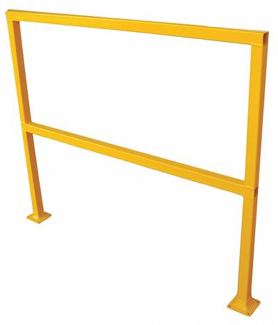 APPROVED VENDOR Handrail Section: Toe Board Not Included, 4 in x 4 in - Handrail Lengths