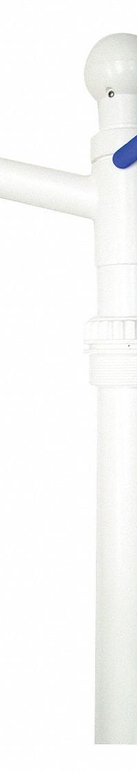ACTION PUMP Hand Pump: Piston, Pump with Spout, Piston, Polyethylene/Polypropylene, 15 oz per stroke (MPN EZ-55B). Key specifications — Brand: ACTION PUMP; Suction Tube Material: Polypropylene; Housing Material: Polyethylene/Polypropylene; Maximum Flow Rate: 15 oz per stroke.