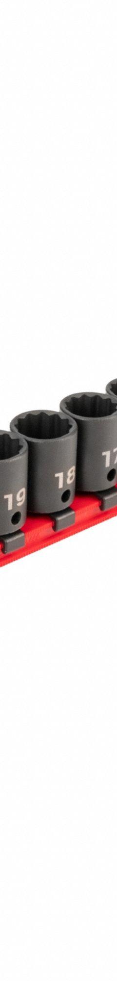 TEKTON Impact Socket Set: 3/8 in Drive Size, Small Set (0-50 pieces) Set Size, 19 Pieces, Metric (MPN SID91114). Key specifications — attr1204251: TEKTON; attr1215453: 3/8 in; attr1215454: 6 mm to 24 mm; attr1224229: Friction.
