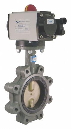 MILWAUKEE VALVE Pneumatically Actuated Butterfly Valve: For Water Media, Air to Spring, Ductile Iron (MPN GLB33E D 4). Key specifications — Brand: MILWAUKEE VALVE; Pilot Solenoid Voltage: Not Included.