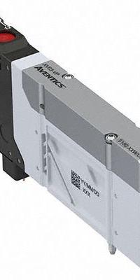 AVENTICS Directional Control Valve: 24V DC, Four-Way / Three-Position, Double Solenoid Actuator Type (MPN R572A2B70MA00F1). Key specifications — attr1326564: R572A2B70MA00F1; attr1326714: 24V DC; attr1326685: Solenoid Coil Included; attr1326706: Solenoid Air Control Valve; attr1326666: Double Solenoid; attr1326670: Exhaust.