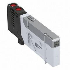 AVENTICS Directional Control Valve: 24V DC, Four-Way / Three-Position, Double Solenoid Actuator Type (MPN R572A2B70MA00F1). Key specifications — attr1326564: R572A2B70MA00F1; attr1326714: 24V DC; attr1326685: Solenoid Coil Included; attr1326706: Solenoid Air Control Valve; attr1326666: Double Solenoid; attr1326670: Exhaust.