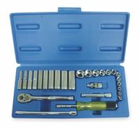 WESTWARD Socket Wrench Set: 1/4 in Drive, 27 Piece, 6-Point, SAE, 5/32 in to 9/16 in (MPN 1EZR2). Key specifications — attr1224269: 1/4 in; attr1204638: Drive Tools Included; attr1204650: 5/32 in to 9/16 in; attr1204673: Socket Bits Not Included; attr1204681: Wrenches Not Included; attr1204688: WESTWARD; attr1206170: Standard Sockets.