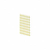 Woven-Wire Partition Components: Security Cage Panel, 8 ft H, 1 in H x 1 in W, Yellow, Square (MPN 2473-48X96). Key specifications — Brand: 80/20; Product Type: Security Cage Panel; Manufacturer Part Number: 2473-48X96.