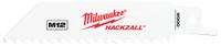 MILWAUKEE Reciprocating Saw Blade: 5 Teeth per Inch, 4 in Blade Lg, 0.03 in Blade Thick, Wood, 5 PK (MPN 49-00-5460). Key specifications — attr1109198: 5; attr1109200: Rigid for Straight Cuts; attr1109201: Tapered; attr1109209: MILWAUKEE.