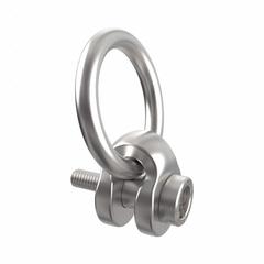 JERGENS Hoist Ring: Swivel, Nickel-Plated Steel, 2"-4 1/2, Max. 29,000 lb, Side-Pulling (MPN 47319-E). Key specifications — Brand: JERGENS; Thread Size: 2"-4-1/2; Operation: Side-Pulling.