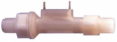 GEMS SENSORS Liquid Flow Switch: Piston, Polypropylene, 1/2 in NPT, 1/2 in Connection Size - Low Pressure Drop Piston Flow Switches