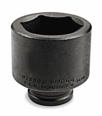 PROTO Impact Socket: 3/4 in Drive Size, SAE, 2 in Socket Size, 6-Point, Std, 2 13/16 in Overall Lg (MPN J07532). Key specifications — attr1215501: PROTO; attr1215515: Black Oxide; attr1215518: 2 in.