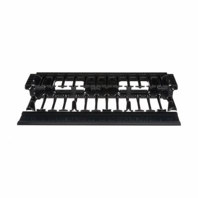 PANDUIT Horizontal Single-Sided Manager: Horizontal, 2 U, Single Side Sides - Horizontal Finger-Style Cable Managers
