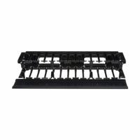 PANDUIT Horizontal Single-Sided Manager: Horizontal, 2 U, Single Side Sides, 6 1/4 in Overall Dp (MPN NMF2). Key specifications — Color: Black; Includes: Manager; Orientation: Horizontal; Brand: PANDUIT; Material: Plastic; Number of Sides: Single Side; Product Type: Single-Sided Manager.