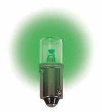 APPROVED VENDOR Compact LED Bulb: LED, Miniature Bayonet (BA9s), (T) Tubular, T3-1/4, 3T4/48V, Green (MPN LM1048MB-G). Key specifications — Light Color: Green; Trade Number: 3T4/48V; Voltage: 48V AC; Brand: APPROVED VENDOR; Bulb Shape: T3-1/4.