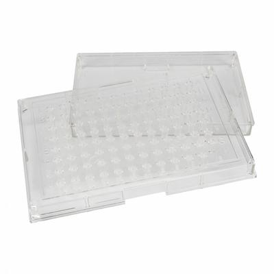 CAPLUGS Inoculation Plate with Tray: Sterile, 96 Wells, 40 mL, 95 mm Dia, Square - Multiple Well Plates