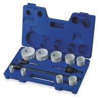 WESTWARD Hole Saw Kit: 12 Pieces, 1 1/2 in Max. Cutting Dp, Bi-Metal, 4/6 Teeth per Inch (MPN 1VXK3). Key specifications — attr1098178: 4/6; attr1098172: WESTWARD.