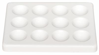 DYNALON Spot Plate: 12 Sample Capacity, 10 4/25 mm Ht, 95 mm Wd, 120.14 mm Dp - Spot Plates