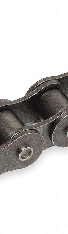 TSUBAKI Roller Chain: Steel, Single Strand, 08B, 1/2 in Pitch, 10 ft Overall Lg, Riveted Pin (MPN RS08BRB). Key specifications — Pin Construction: Riveted Pin; Brand: TSUBAKI.