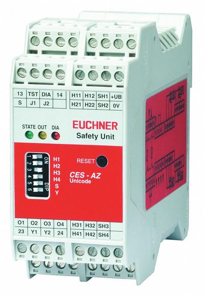 EUCHNER Safety Controller: 24 V DC Rating, 4 Inputs, 2NO - Safety Evaluation Units