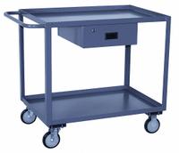 JAMCO Utility Cart: 1,200 lb, 30 in L x 24 in W Shelf, 36 in L x 25 in W x 35 in H Overall Dim, Gray (MPN LK230P500GP). Key specifications — Caster/Wheel Configuration: (2) Swivel; Brand: JAMCO; Caster Wheel/Tread Material: Polyolefin.