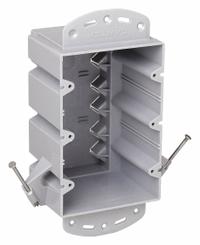 CANTEX Electrical Box: PVC, Nonmetallic Material & Nominal Size, Rectangular, 3 Gangs, 3 in Box Dp (MPN EZ74TNR). Key specifications — Brand: CANTEX; Bracket Style: Without Bracket; Clamp Style: NMSC.