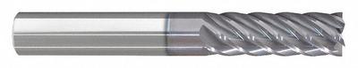 APPROVED VENDOR Corner Radius End Mill: Carbide, nACRo Coated, 6 Flute, 3/4" Mill Dia - Fast-Cutting Carbide Corner-Radius End Mills for Steel & Cast Iron