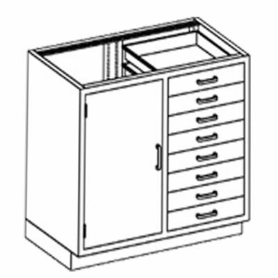 BLICKMAN Base Cabinet: 35 1/4 in Overall Ht, 22 in Overall Dp, 35 in Overall Wd - Base Cabinets