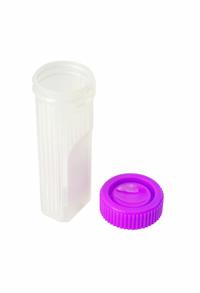 Non-Sterile Coplin Slide Jars: 4 Sample Capacity, 98 mm Ht, 30 mm Wd, HDPE/Polypropylene Copolymer (MPN 2405400K8KE1). Key specifications — Material: Polypropylene Copolymer; Product Type: PAP Jar; Brand: CAPLUGS.