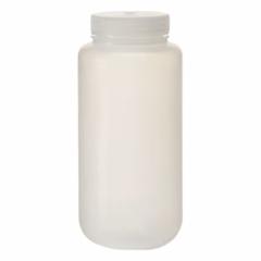 NALGENE Laboratory Bottle: PPCO, 1 L, 32 fl oz, Closure Included, Natural, 63 mm, Polypropylene (MPN 2105-0032). Key specifications — Brand: NALGENE; Graduated: No; Body Color: Natural.
