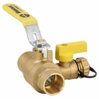 WEBSTONE Ball Valve w/ Drain: 1 in, Brass, 600 psi Max. Op Pressure, Full Port Ball Port, Lever (MPN 50614). Key specifications — Brand: WEBSTONE; Handle Material: Stainless Steel; Includes: Reversible Handle.
