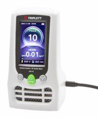 TRIPLETT Particle Counter: Not Certified, Air Temp/Indoor Air Quality/Relative Humidity, 2 Channels (MPN EPC175). Key specifications — Brand: TRIPLETT; Calibration Certificate_Broad: Not Included.