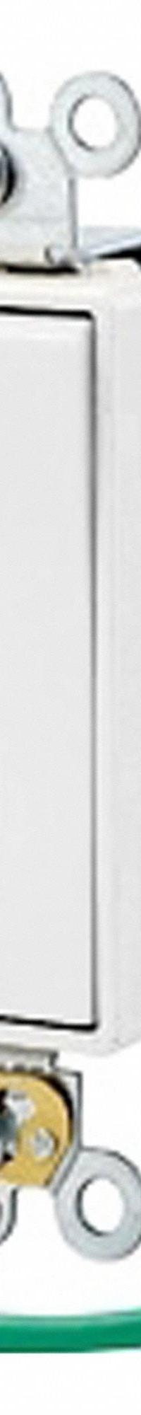 LEVITON Wall Switch: Rocker Switch, Double Pole/Double Throw, Maintained, White, 120/277V AC, 15 A (MPN 5686-2W). Key specifications — Illuminated: No; Voltage Rating: 120/277V AC.