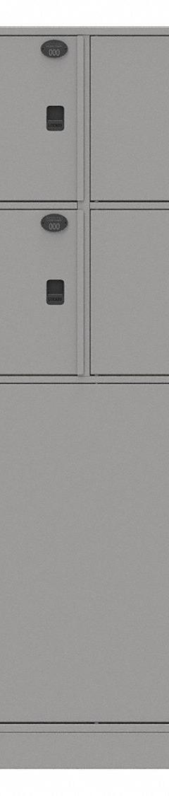 SENTINEL Law Enforcement Evidence Locker: Pass-Through Backing, Keyless Lift Latch, 5 Compartments (MPN 05AA-PT). Key specifications — Brand: SENTINEL; Product Ships: Assembled; Color: Gray.