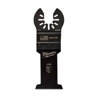 MILWAUKEE Oscillating Tool Blade: 1 3/8 in Blade Wd, 2 1/16 in Overall Lg, Fast Cutting, Steel, 3 PK (MPN 49-25-1103). Key specifications — attr1097473: PVC; attr1097476: MILWAUKEE; attr1097456: Fast Cutting.
