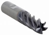 WIDIA HANITA Square End Mill: Carbide, AlTiN Coated, 5 Flute, 1/2" Mill Dia, 1-1/4" LOC, 3" OAL (MPN 5V0C13015SW)