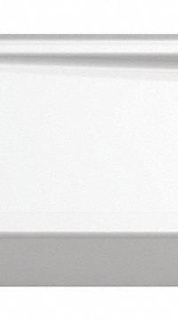 KOHLER Shower Base: Rectangle, Single Threshold, Cast Iron, 32 in Overall Lg, 4 1/2 in Overall Ht (MPN K-9164-0). Key specifications — Material: Cast Iron; Drain Location: Right; Features: Safeguard® Slip-Resistant Finish for Added Safety; Brand: KOHLER.