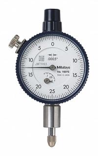 MITUTOYO Dial Indicator - Lug Back: 0 in to 0.125 in, Inch, Plunger, 0.0005 in Accuracy (MPN 1507A). Key specifications — attr1184168: 1507A; attr1184178: 0-25-0; attr1184223: MITUTOYO; attr1200883: Dial Indicator - Lug Back; attr1184173: AGD 1; attr1184177: 0.0005 in; attr1184208: Certificate of Inspection.
