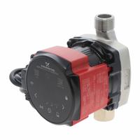 Circulating Pump: 1/8 hp HP, 115V AC, Stainless Steel, Variable, 8 gpm, 18 ft Max. Head, Inline (MPN 92603114). Key specifications — Nameplate Voltage: 115V AC; Connection Type: NPT; Brand: GRUNDFOS; Includes Volute: Volute Included; Efficiency: Standard Efficiency; System Type: Potable Water.