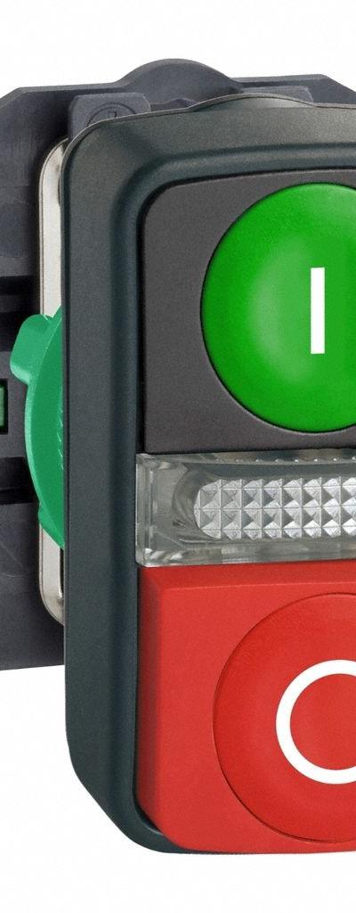 SCHNEIDER ELECTRIC Multihead Operator: 3 Buttons - Illuminated Multihead Push Buttons
