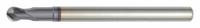 WIDIA HANITA Ball End Mill: Carbide, TiAlN Coated, 2 Flute, 6 mm Mill Dia, 6 mm LOC, 76 mm OAL (MPN 70N106002RT)