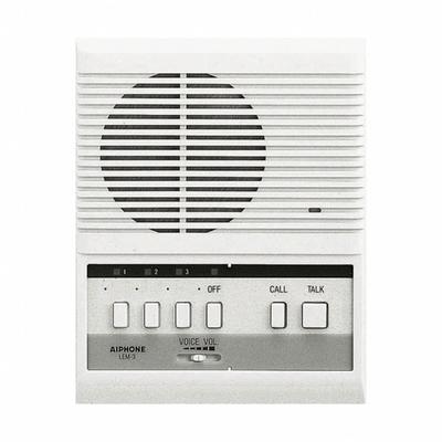 AIPHONE Primary Station: LE Series, 6V DC, LEM-3 - Audio Intercom Stations