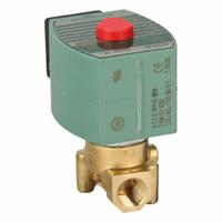 REDHAT Solenoid Valve: 2-Way, Normally Closed, 1/4 in Pipe Size, 110V AC/120V AC, High Flow, DIN (MPN SC8262H232). Key specifications — Pipe Size: 1/4 in; Voltage: 110V AC; Brand: REDHAT.