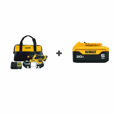 DEWALT Band Saw Kit: 2 Batteries, 1 Charger, 35 3/8 in Blade Lg - DEWALT Cordless Band Saws