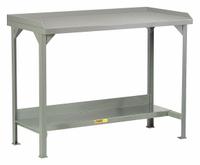 LITTLE GIANT Workbench: Fixed Ht, Steel, 72 in x 30 in, 4,000 lb Overall Load Capacity, Gray (MPN WSL2-3072-36). Key specifications — Brand: LITTLE GIANT.