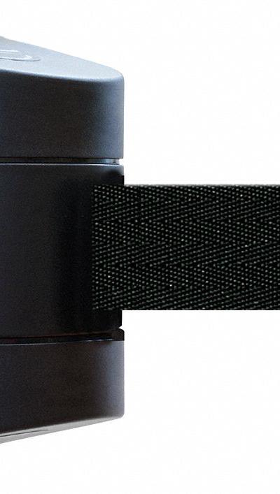 TENSABARRIER Retractable Belt Barrier: Fixed Mounting Plate - Wall-Mount Retractable Belt Barriers
