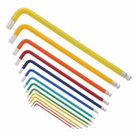 WIHA Hex Key Set: 11 - 15 Pieces, L, SAE, Long, 13 Pieces, Holder, Satin Chrome, 13 Tips (MPN 66981). Key specifications — attr1205554: WIHA; attr1205568: Satin Chrome; attr1293176: 11 - 15 Pieces.