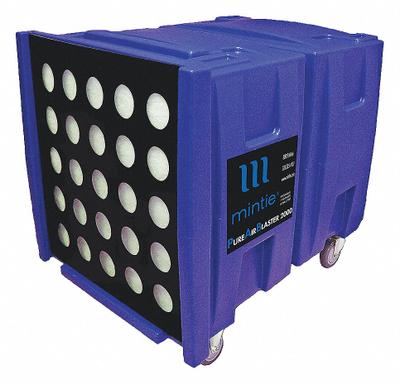 MINTIE TECHNOLOGIES Air Scrubber: Polyethylene, Negative Air Pressure/Particulate Filtration - Impact-Resistant Plastic Negative Air Machines