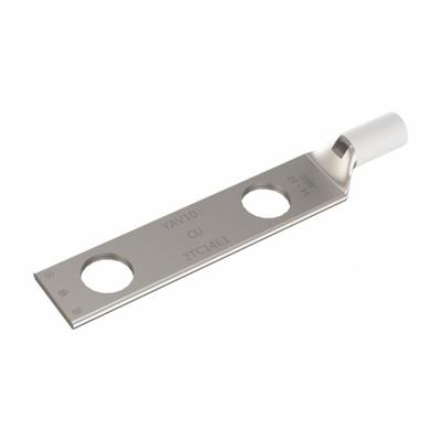 BURNDY Compression Lug: For 14 to 10 AWG, Solid/Stranded Wire, 3/8 in Stud Size - Two-Hole Compression Lugs