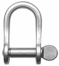 RONSTAN D-Shackle: Chain Shackle, 2,975 lb Working Load Limit, 9/16 in Compatible Rope Dia, Silver (MPN RF618). Key specifications — Body Color: Silver; Brand: RONSTAN.