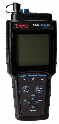 THERMO SCIENTIFIC Handheld Multiparameter Meter: Ion/ORP/pH/Temp, Electrodes Sold Separately (MPN STARA3240). Key specifications — Test Parameters: Temperature; Manufacturer Part Number: STARA3240; Configured Test Parameters: Ion; Measurement Components Included: Electrodes Sold Separately; Other Accessories Included: (4) AA Batteries; Reagents and Solutions Included: Reagents Sold Separately.